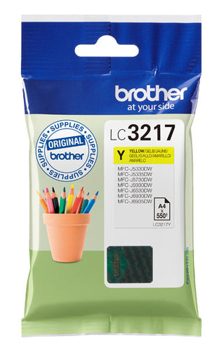 Brother LC-3217Y ink cartridge 1 pc(s) Original Yellow Brother LC-3217Y ink cartridge 1 pc(s) Original Yellow